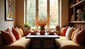 autumn kitchen nook enhancements