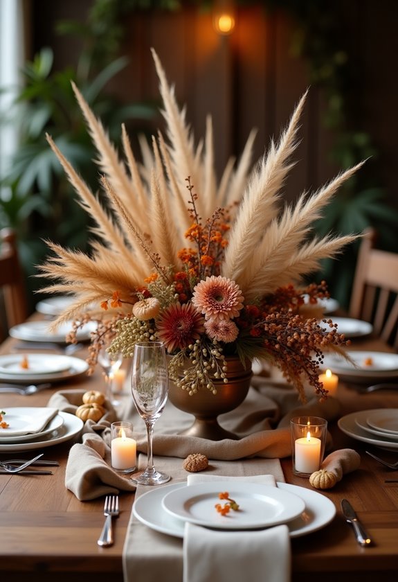 chic bohemian table decoration