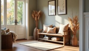 cozy entryway seasonal makeovers