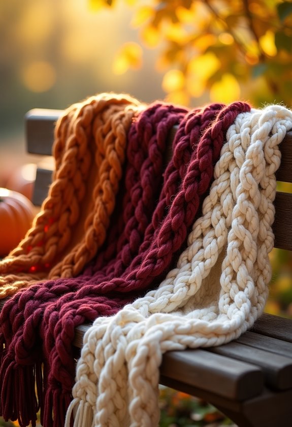 cozy handmade scarf designs