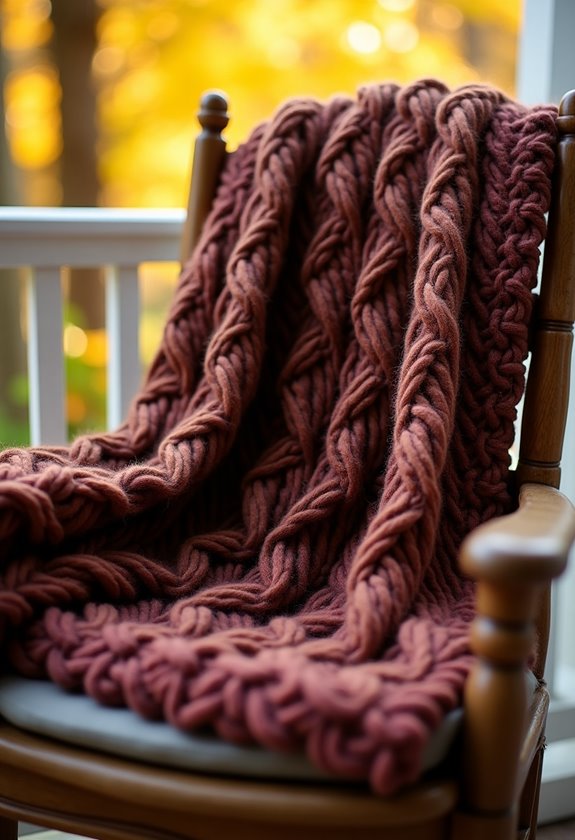 cozy textured knit wrap