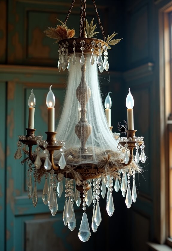 dusty ornate ceiling lights