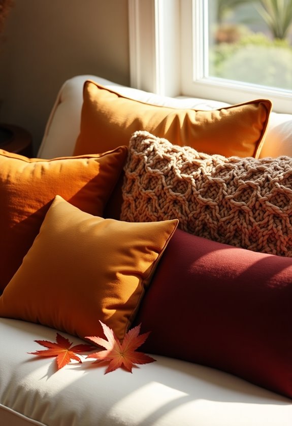 fall decor statement pillows