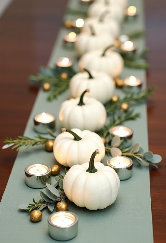 fall themed table decor