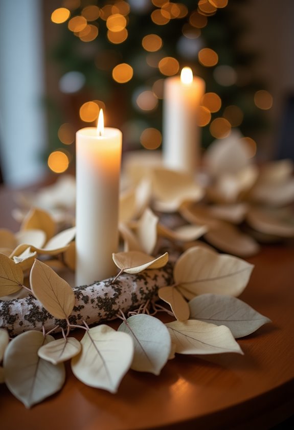 graceful birch leaf garland