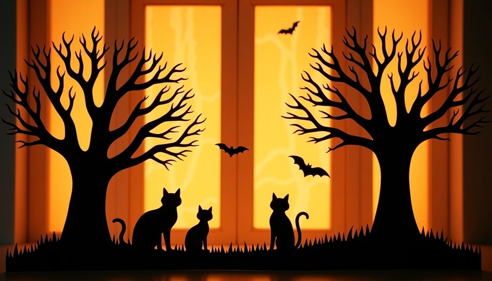halloween window decorations ideas