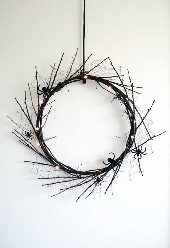 halloween wreaths with black wire