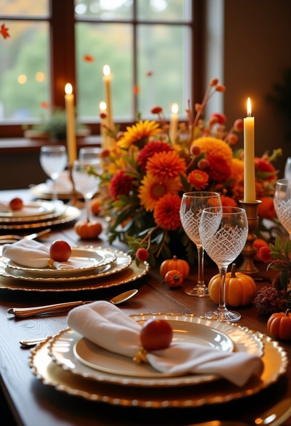 holiday dining table decor