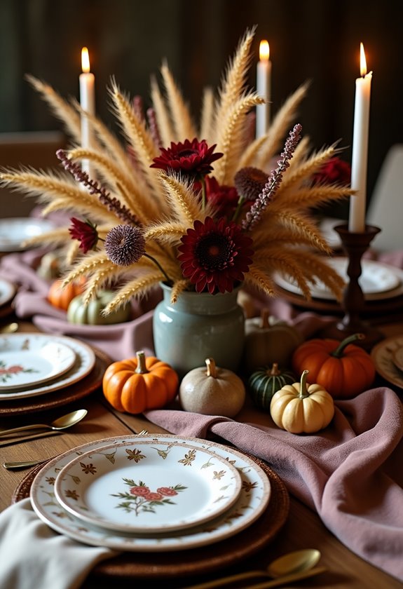 natural autumn floral display