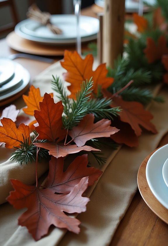 natural wooden leaf decoration