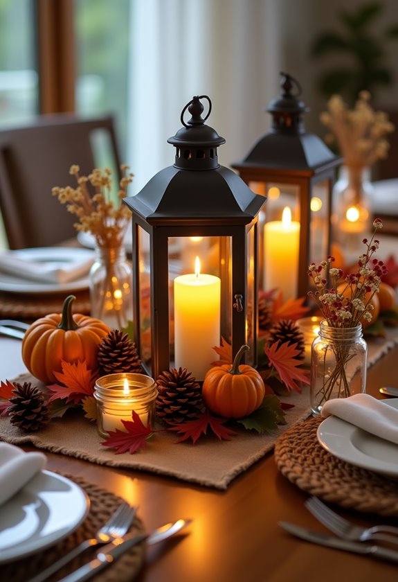 romantic glowing table decor