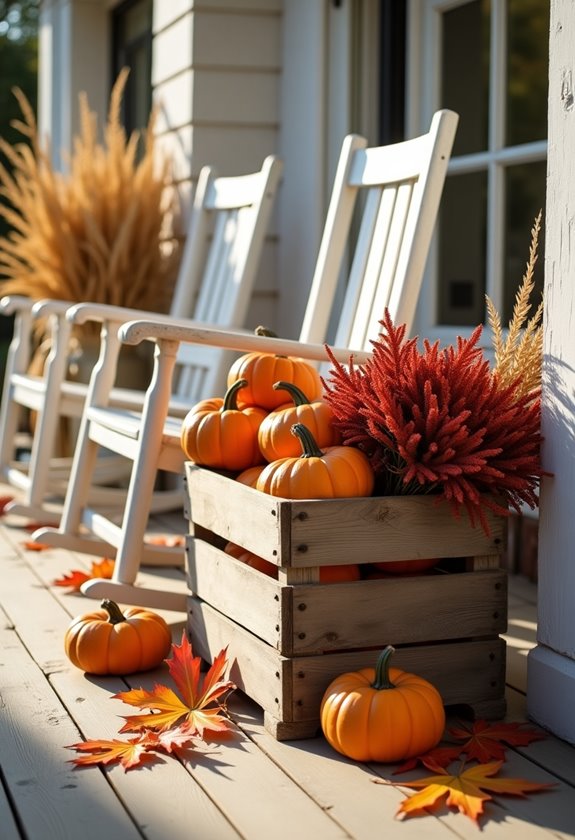 rustic wooden crate decor