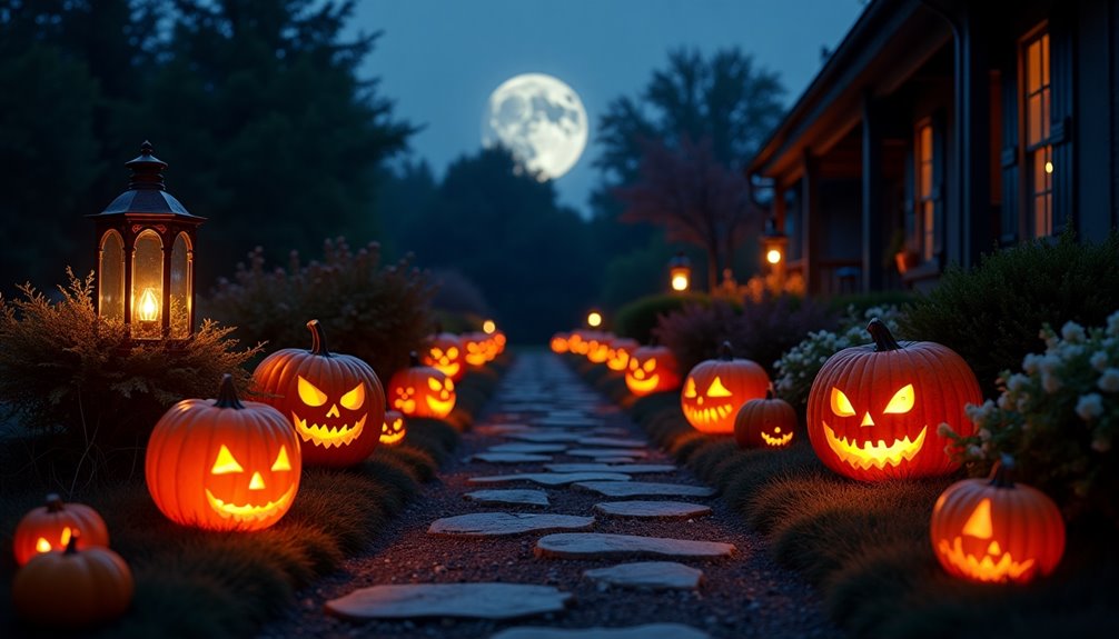 spooky halloween garden lights