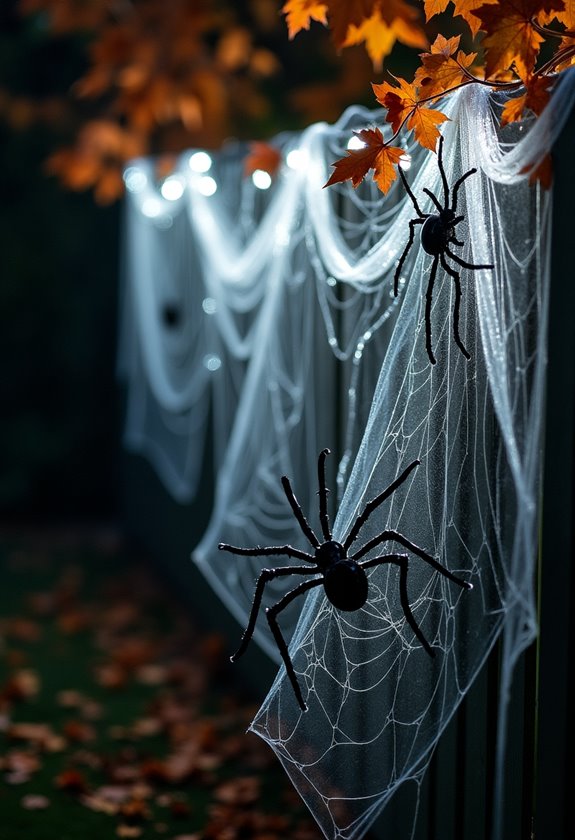 spooky webs and arachnids