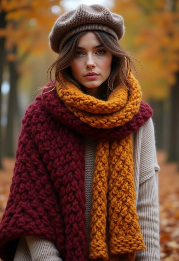 stylish winter accessories combination