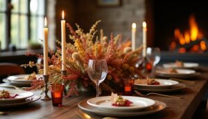 thanksgiving dried floral arrangements