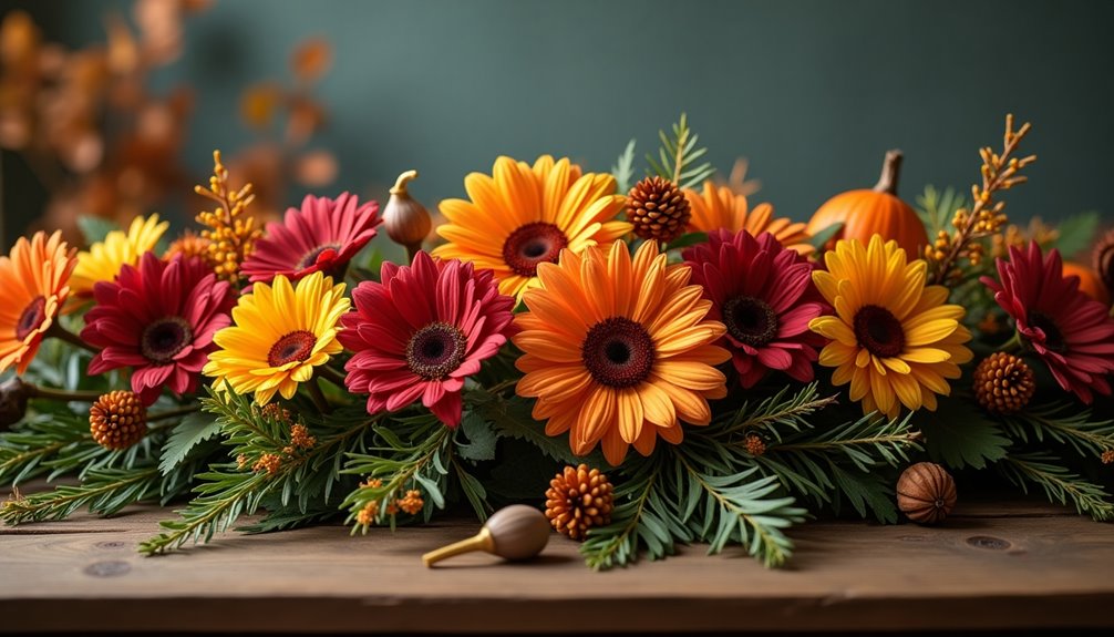 thanksgiving floral garland ideas