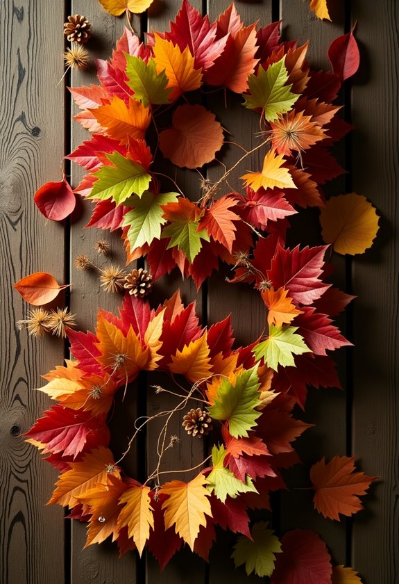 vibrant fall foliage display