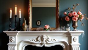 victorian mantel spooky elegance