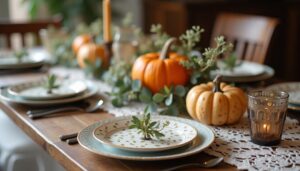 vintage thanksgiving table decor