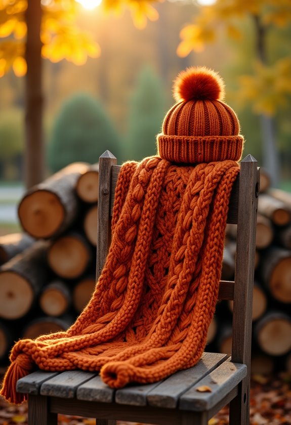 warm fall accessories set