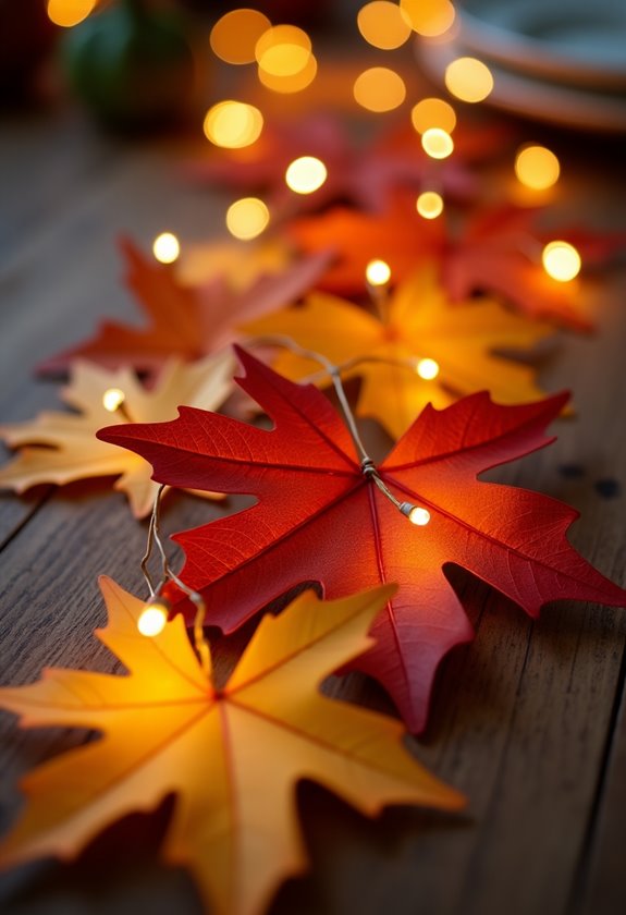 whimsical autumn leaf decorations